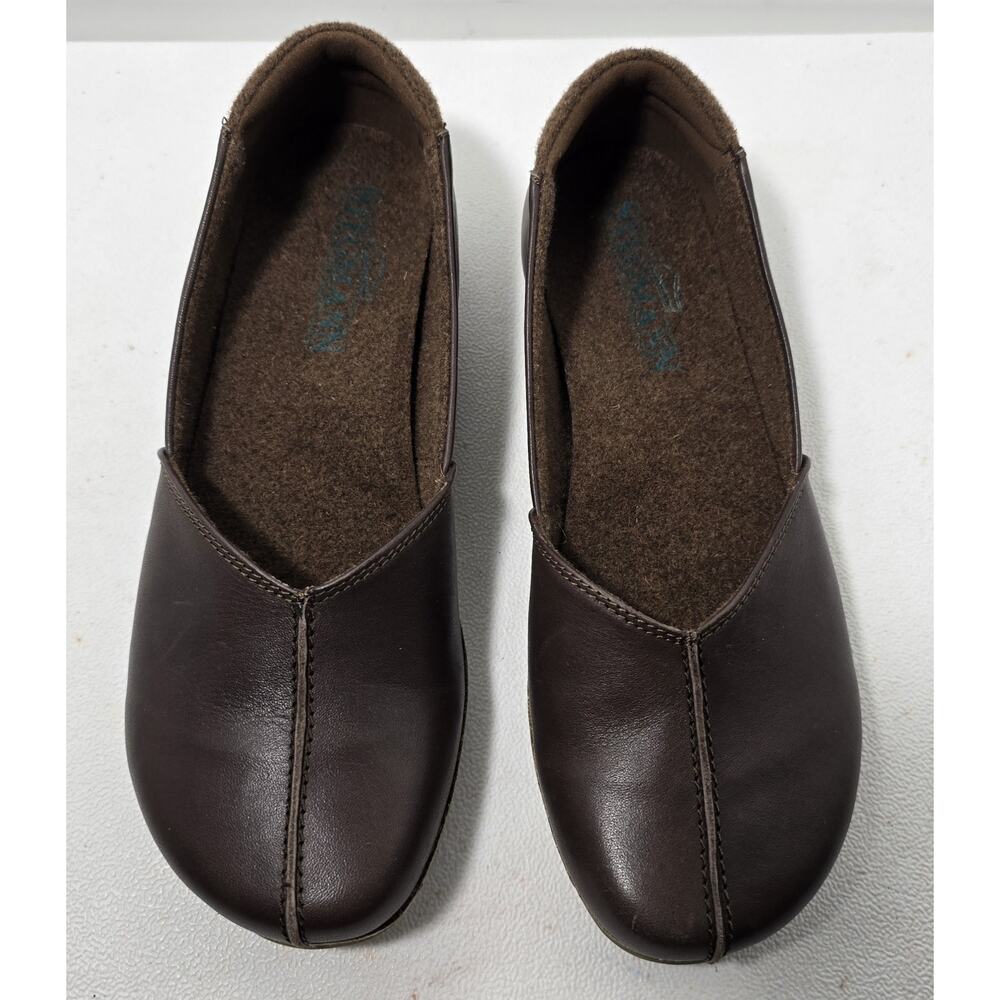 Stegmann Women's Liesl Skimmers Slip-On Shoes BROWN Leather Size 7 NWOB - Picture 3 of 11